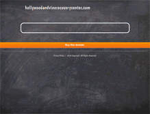 Tablet Screenshot of hollywoodandvinerecoverycenter.com